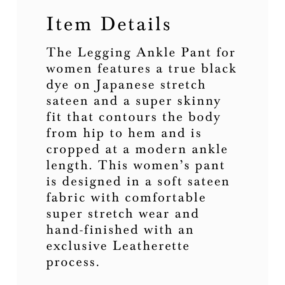 AG Super Skinny Legging Ankle in Leatherette 25R - Picture 6 of 14